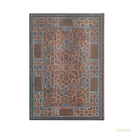 Midnight Star (Cairo Atelier) Midi Unlined Journal: Hardcover, 120 gsm, ribbon marker, memento pouch, elastic closure - Paperblanks [KALENDARZ]
