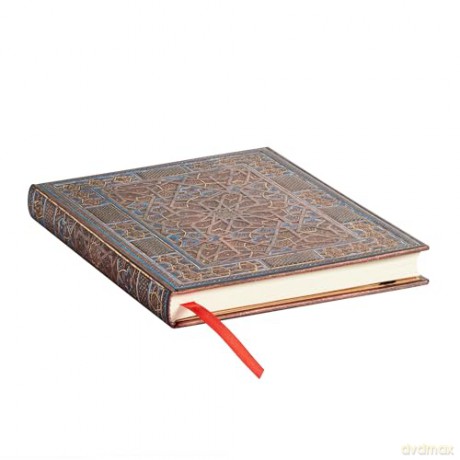 Midnight Star (Cairo Atelier) Midi Unlined Journal: Hardcover, 120 gsm, ribbon marker, memento pouch, elastic closure - Paperblanks [KALENDARZ]
