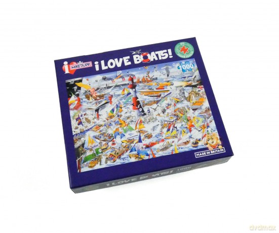 Mike Jupp Jigsaw Puzzles - I Love Boats - 1000 Piece Jigsaw Puzzle For Adults | Made In Britain | 66cm X 50cm [PUZZLE]