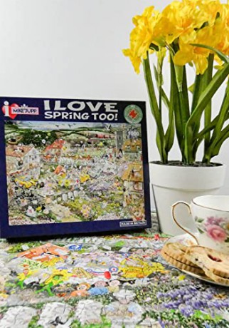 Mike Jupp Jigsaw Puzzles - I Love Spring - 1000 Piece Jigsaw Puzzle For Adults | Made In Britain | 66cm X 50cm [PUZZLE]