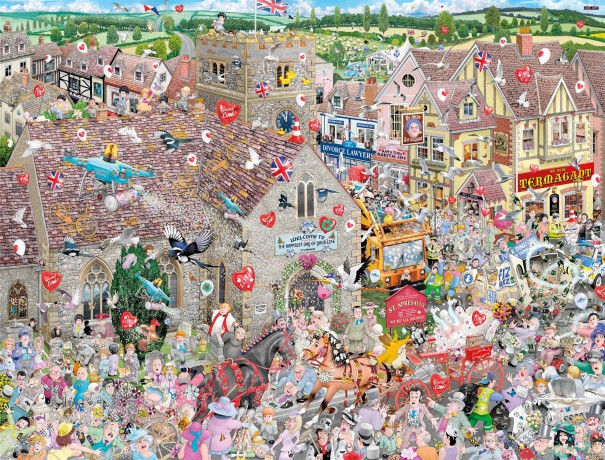 Mike Jupp Jigsaw Puzzles - I Love Wedding - 1000 Piece Jigsaw Puzzle For Adults | Made In Britain | 66cm X 50cm [PUZZLE]