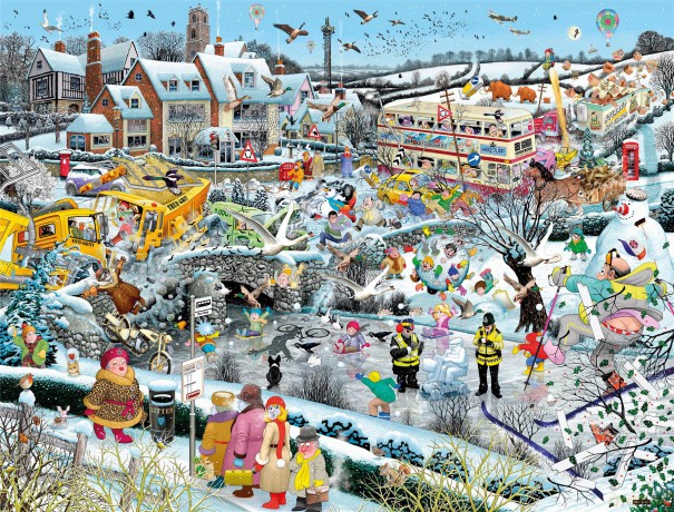 Mike Jupp Jigsaw Puzzles - I Love Winter - 1000 Piece Jigsaw Puzzle For Adults | Made In Britain | 66cm X 50cm [PUZZLE]