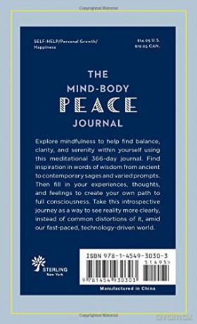 Mind-Body Peace Journal: 366 Mindful Prompts for Serenity and Clarity: 5 (Gilded, Guided Journals) - Sandra E. Johnson [KSIĄŻKA]