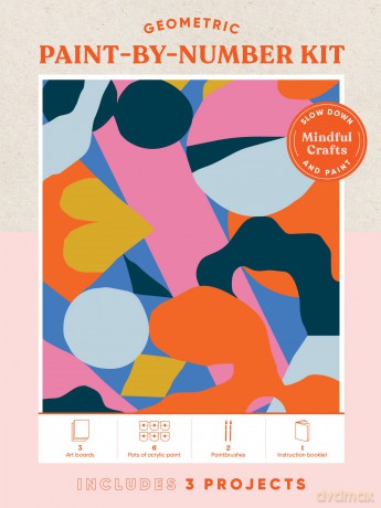 Mindful Crafts: Geometric Paint-by-Number Kit - Chronicle Books [KSIĄŻKA]