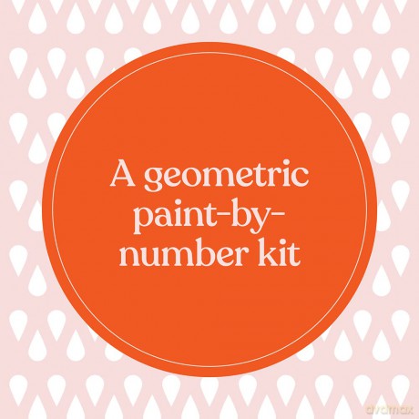 Mindful Crafts: Geometric Paint-by-Number Kit - Chronicle Books [KSIĄŻKA]
