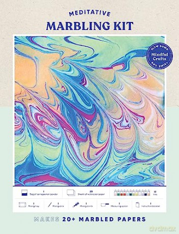 Mindful Crafts: Meditative Marbling Kit - Chronicle Books [KSIĄŻKA]