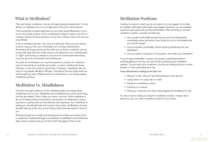 Mindful in Minutes: You Are Not Your Thoughts: An 8-Week Guided Meditation Journal - Kelly Smith [KALENDARZ]