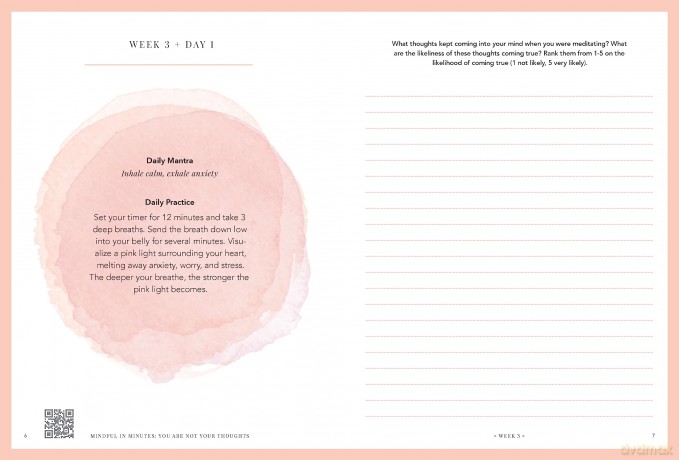 Mindful in Minutes: You Are Not Your Thoughts: An 8-Week Guided Meditation Journal - Kelly Smith [KALENDARZ]