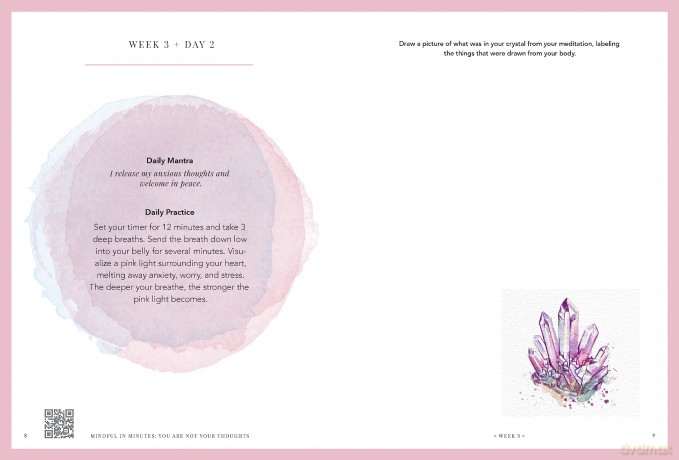 Mindful in Minutes: You Are Not Your Thoughts: An 8-Week Guided Meditation Journal - Kelly Smith [KALENDARZ]