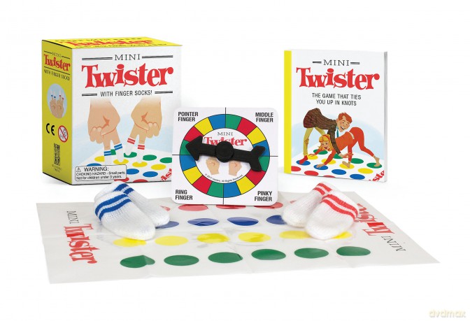 Mini Twister: With Finger Socks! (Miniature Editions) - Running Press [KSIĄŻKA]