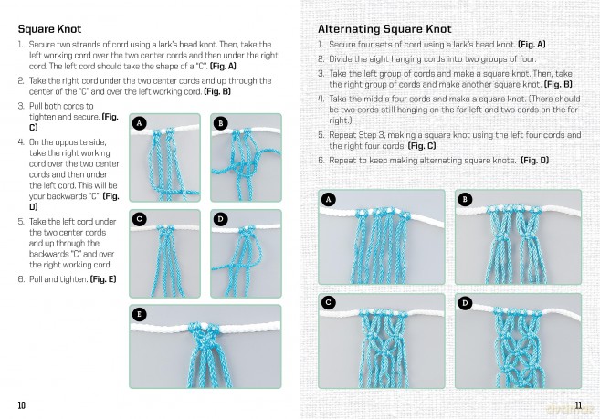 Modern Macramé at Home: Learn to Macramé and Create Handwoven Gifts - Kit Includes: 50 Yards (45m) of Cotton Macramé Cord, 10 Wooden Beads and Dowel, Instruction Book - Justine Vasquez [KSIĄŻKA]