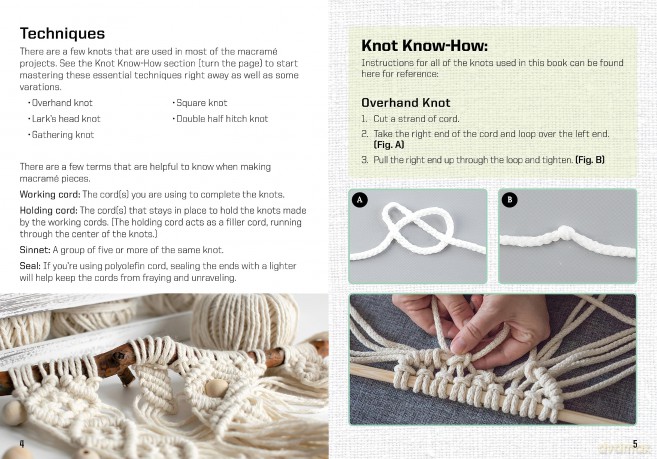 Modern Macramé at Home: Learn to Macramé and Create Handwoven Gifts - Kit Includes: 50 Yards (45m) of Cotton Macramé Cord, 10 Wooden Beads and Dowel, Instruction Book - Justine Vasquez [KSIĄŻKA]