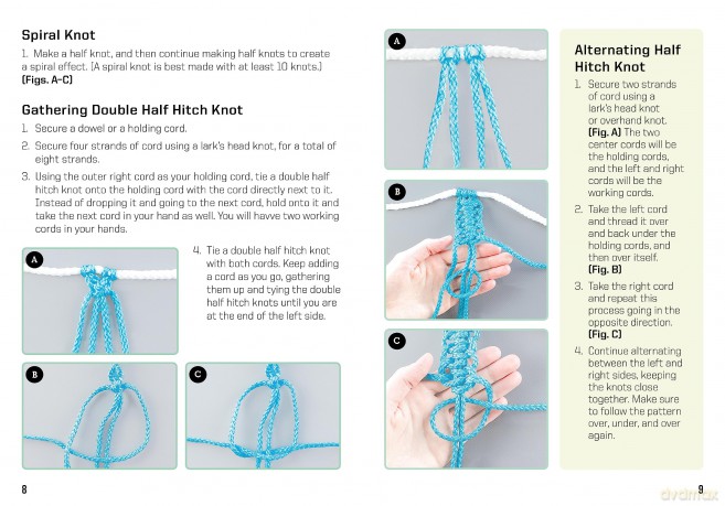 Modern Macramé at Home: Learn to Macramé and Create Handwoven Gifts - Kit Includes: 50 Yards (45m) of Cotton Macramé Cord, 10 Wooden Beads and Dowel, Instruction Book - Justine Vasquez [KSIĄŻKA]
