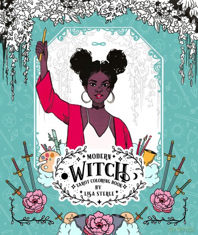 Modern Witch Tarot Coloring Book - Sterle [KSIĄŻKA]