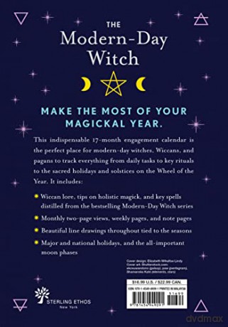 Modern-Day Witch 2024 Wheel of the Year 17-Month Planner (The Modern-Day Witch) - Shawn Robbins [KSIĄŻKA]