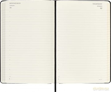 Moleskine - 18-Month Daily Planner/Diary, Planner 2022/2023, Daily Planner with Hard Cover and Elastic Closure, Size Large 13 x 21 cm, Colour Black - Moleskine [KSIĄŻKA]
