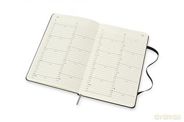 Moleskine - 18-Month Monthly Planner/Diary, Monthly Planner 2021/2022, Monthly Planner with Hard Cover and Elastic Closure, Size Large 13 x 21 cm, Colour Black, 128 Pages [KSIĄŻKA]