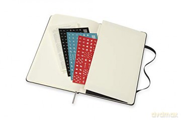 Moleskine - 18-Month Monthly Planner/Diary, Monthly Planner 2021/2022, Monthly Planner with Hard Cover and Elastic Closure, Size Large 13 x 21 cm, Colour Black, 128 Pages [KSIĄŻKA]