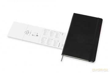 Moleskine - 18-Month Monthly Planner/Diary, Monthly Planner 2021/2022, Monthly Planner with Hard Cover and Elastic Closure, Size Large 13 x 21 cm, Colour Black, 128 Pages [KSIĄŻKA]