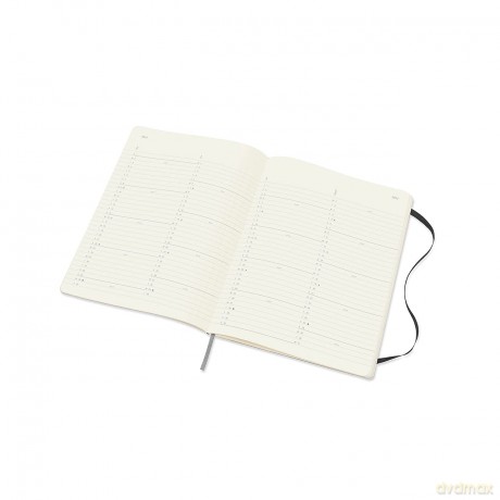 Moleskine - 18-Month Monthly Planner/Diary, Monthly Planner 2021/2022, Monthly Planner with Hard Cover and Elastic Closure, Size X-Large 19 x 25 cm, Colour Black, 128 Pages [KSIĄŻKA]