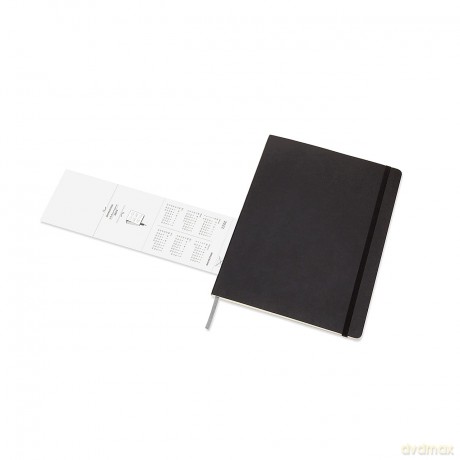 Moleskine - 18-Month Monthly Planner/Diary, Monthly Planner 2021/2022, Monthly Planner with Hard Cover and Elastic Closure, Size X-Large 19 x 25 cm, Colour Black, 128 Pages [KSIĄŻKA]