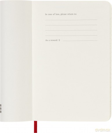 Moleskine - 18-Month Weekly Planner/Diary, Pocket Planner 2022/2023, Weekly Notebook with Soft Cover and Elastic Closure, Size Pocket 9 x 14 cm, Colour Scarlet Red - Moleskine [KSIĄŻKA]