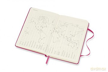 Moleskine - 18-Month Weekly Planner/Diary, Weekly Planner 2021/2022, Weekly Notebook with Hard Cover and Elastic Closure, Size Pocket 9 x 14 cm, Colour Bougainvillea Pink, 208 Pages [KSIĄŻKA]