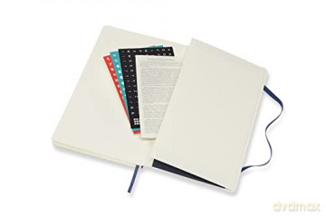 Moleskine - 18-Month Weekly Planner/Diary, Weekly Planner 2021/2022, Weekly Notebook with Soft Cover and Elastic Closure, Size Large 13 x 21 cm, Colour Sapphire Blue, 208 Pages [KSIĄŻKA]
