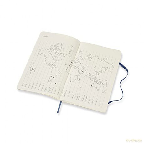 Moleskine - 18-Month Weekly Planner/Diary, Weekly Planner 2021/2022, Weekly Notebook with Soft Cover and Elastic Closure, Size Large 13 x 21 cm, Colour Sapphire Blue, 208 Pages [KSIĄŻKA]