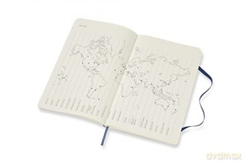 Moleskine - 18-Month Weekly Planner/Diary, Weekly Planner 2021/2022, Weekly Notebook with Soft Cover and Elastic Closure, Size Large 13 x 21 cm, Colour Sapphire Blue, 208 Pages [KSIĄŻKA]