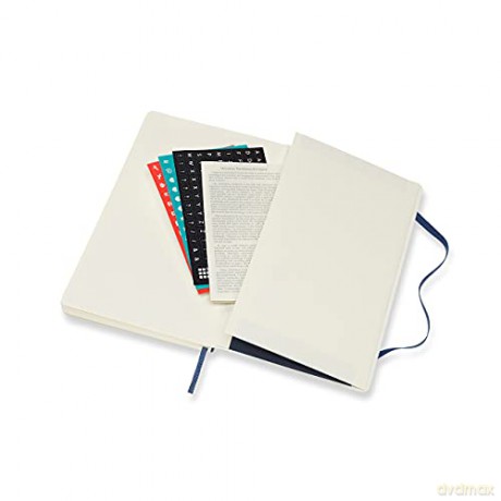 Moleskine - 18-Month Weekly Planner/Diary, Weekly Planner 2021/2022, Weekly Notebook with Soft Cover and Elastic Closure, Size Large 13 x 21 cm, Colour Sapphire Blue, 208 Pages [KSIĄŻKA]