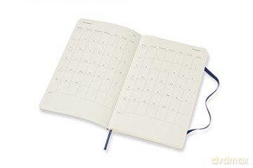 Moleskine - 18-Month Weekly Planner/Diary, Weekly Planner 2021/2022, Weekly Notebook with Soft Cover and Elastic Closure, Size Large 13 x 21 cm, Colour Sapphire Blue, 208 Pages [KSIĄŻKA]