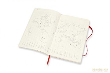 Moleskine - 18-Month Weekly Planner/Diary, Weekly Planner 2021/2022, Weekly Notebook with Soft Cover and Elastic Closure, Size Large 13 x 21 cm, Colour Scarlet Red, 208 Pages [KSIĄŻKA]