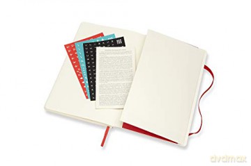 Moleskine - 18-Month Weekly Planner/Diary, Weekly Planner 2021/2022, Weekly Notebook with Soft Cover and Elastic Closure, Size Large 13 x 21 cm, Colour Scarlet Red, 208 Pages [KSIĄŻKA]