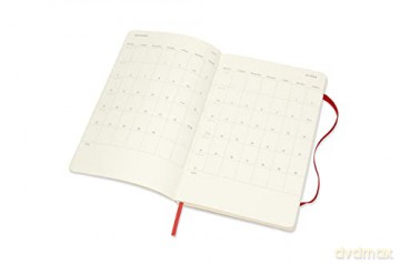 Moleskine - 18-Month Weekly Planner/Diary, Weekly Planner 2021/2022, Weekly Notebook with Soft Cover and Elastic Closure, Size Large 13 x 21 cm, Colour Scarlet Red, 208 Pages [KSIĄŻKA]