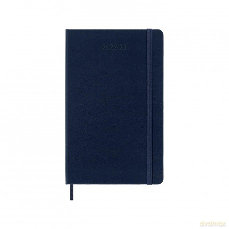 Moleskine - 18-Month Weekly Planner/Diary, Weekly Planner 2022/2023, Weekly Notebook with Hard Cover and Elastic Closure, Size Large 13 x 21 cm, Colour Sapphire Blue - Moleskine [KSIĄŻKA]