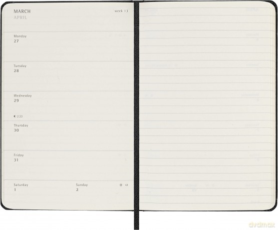 Moleskine - 18-Month Weekly Planner/Diary, Weekly Planner 2022/2023, Weekly Notebook with Hard Cover and Elastic Closure, Size Pocket 9 x 14 cm, Colour Black - Moleskine [KSIĄŻKA]