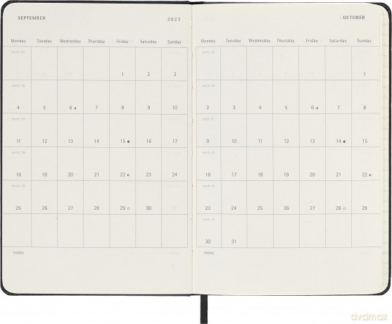 Moleskine - 18-Month Weekly Planner/Diary, Weekly Planner 2022/2023, Weekly Notebook with Hard Cover and Elastic Closure, Size Pocket 9 x 14 cm, Colour Black - Moleskine [KSIĄŻKA]