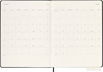 Moleskine - 18-Month Weekly Planner/Diary, Weekly Planner 2022/2023, Weekly Notebook with Hard Cover and Elastic Closure, XL Size 19 x 25 cm, Colour Black - Moleskine [KSIĄŻKA]