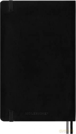 Moleskine - Classic Expanded Plain Paper Notebook - Soft Cover and Elastic Closure Journal - Color Black - Size Large 13 x 21 A5 - 400 Pages [KSIĄŻKA]