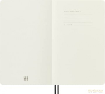 Moleskine - Classic Expanded Plain Paper Notebook - Soft Cover and Elastic Closure Journal - Color Black - Size Large 13 x 21 A5 - 400 Pages [KSIĄŻKA]