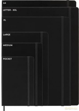 Moleskine - Classic Notebook Expanded, Plain Notebook, Hard Cover and Elastic Closure, Size Large 13 x 21 cm, Colour Sapphire Blue, 400 Pages [KSIĄŻKA]