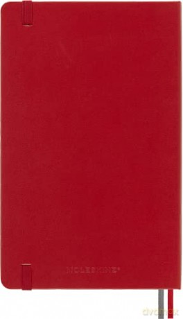 Moleskine - Classic Notebook Expanded, Plain Notebook, Hard Cover and Elastic Closure, Size Large 13 x 21 cm, Colour Scarlet Red, 400 Pages [KSIĄŻKA]
