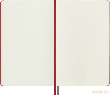Moleskine - Classic Notebook Expanded, Plain Notebook, Hard Cover and Elastic Closure, Size Large 13 x 21 cm, Colour Scarlet Red, 400 Pages [KSIĄŻKA]