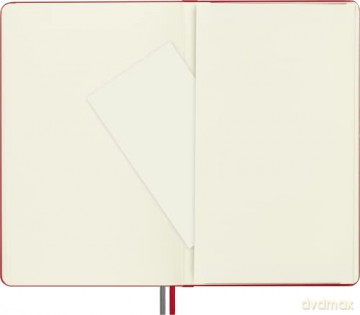 Moleskine - Classic Notebook Expanded, Plain Notebook, Hard Cover and Elastic Closure, Size Large 13 x 21 cm, Colour Scarlet Red, 400 Pages [KSIĄŻKA]
