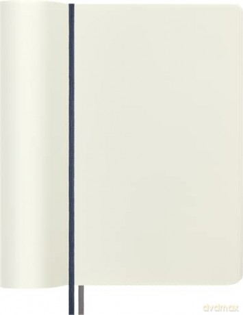 Moleskine - Classic Notebook Expanded, Plain Notebook, Soft Cover and Elastic Closure, Size Large 13 x 21 cm, Colour Sapphire Blue, 400 Pages [KSIĄŻKA]