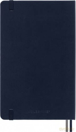 Moleskine - Classic Notebook Expanded, Ruled Notebook, Hard Cover and Elastic Closure, Size Large 13 x 21 cm, Colour Sapphire Blue, 400 Pages [KSIĄŻKA]