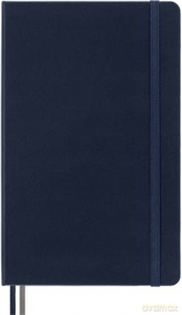 Moleskine - Classic Notebook Expanded, Ruled Notebook, Hard Cover and Elastic Closure, Size Large 13 x 21 cm, Colour Sapphire Blue, 400 Pages [KSIĄŻKA]