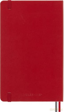 Moleskine - Classic Notebook Expanded, Ruled Notebook, Hard Cover and Elastic Closure, Size Large 13 x 21 cm, Colour Scarlet Red, 400 Pages [KSIĄŻKA]