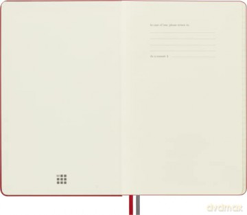 Moleskine - Classic Notebook Expanded, Ruled Notebook, Hard Cover and Elastic Closure, Size Large 13 x 21 cm, Colour Scarlet Red, 400 Pages [KSIĄŻKA]